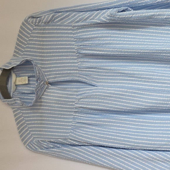 H&M Blue & White Stripe Pullover Top.  Size Small.  New With Tag. - Picture 2 of 11